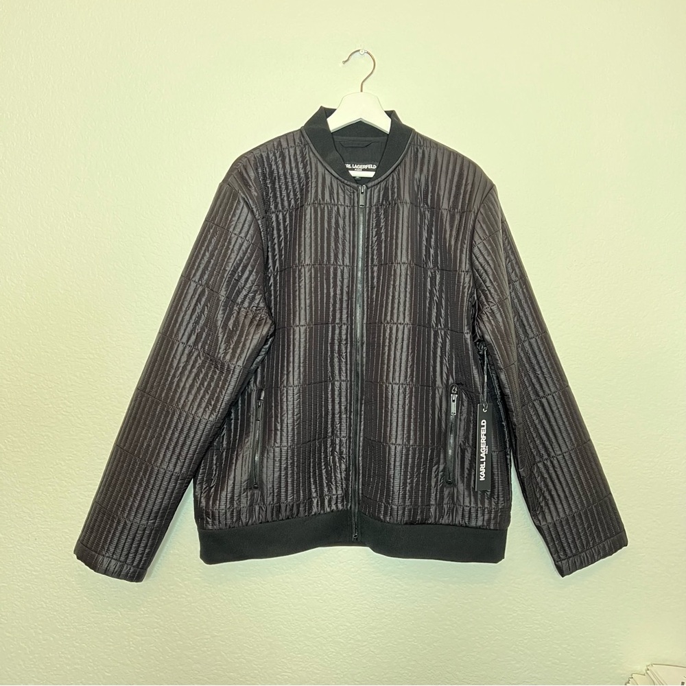 Karl Lagerfeld Black Quilted Jacket
